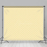 Aperturee - Aperturee Yellow White Stars Birthday Cake Smash Backdrops